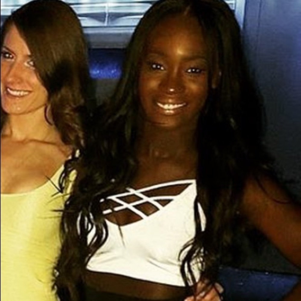 White cross crop top